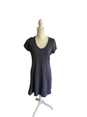 Toad & Co Knit Dress Organic Cotton Sz Medium Blue Activewear Sporty
